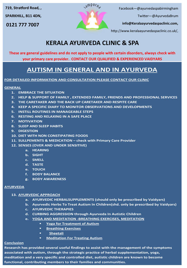 Ayurveda and Autism