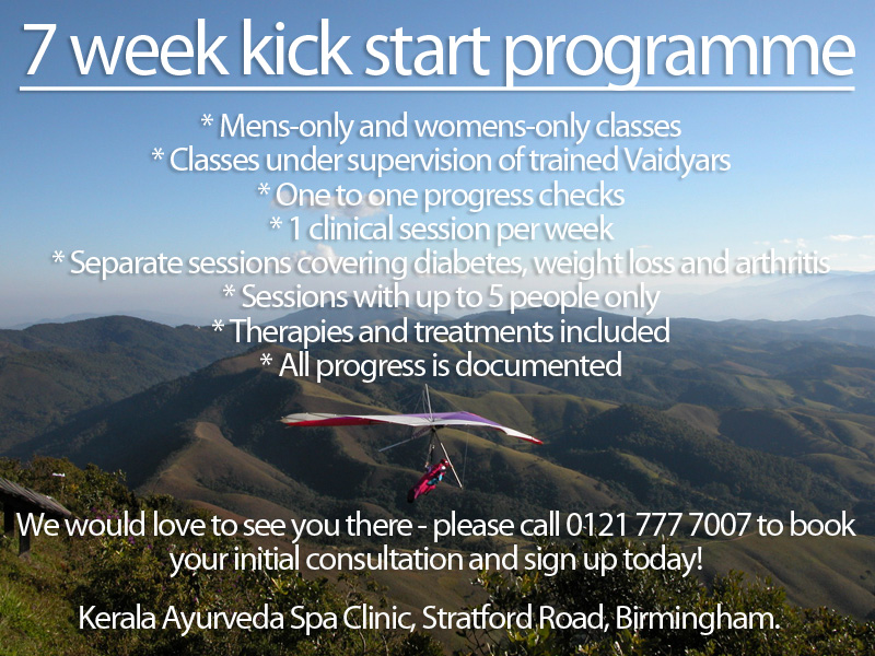 7 week Ayurveda kick start programme coming soon...