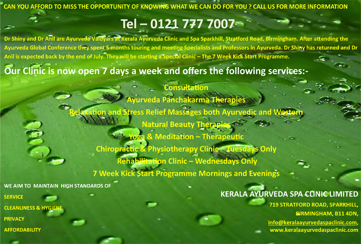 What's available at Kerala Ayurveda Spa Clinic